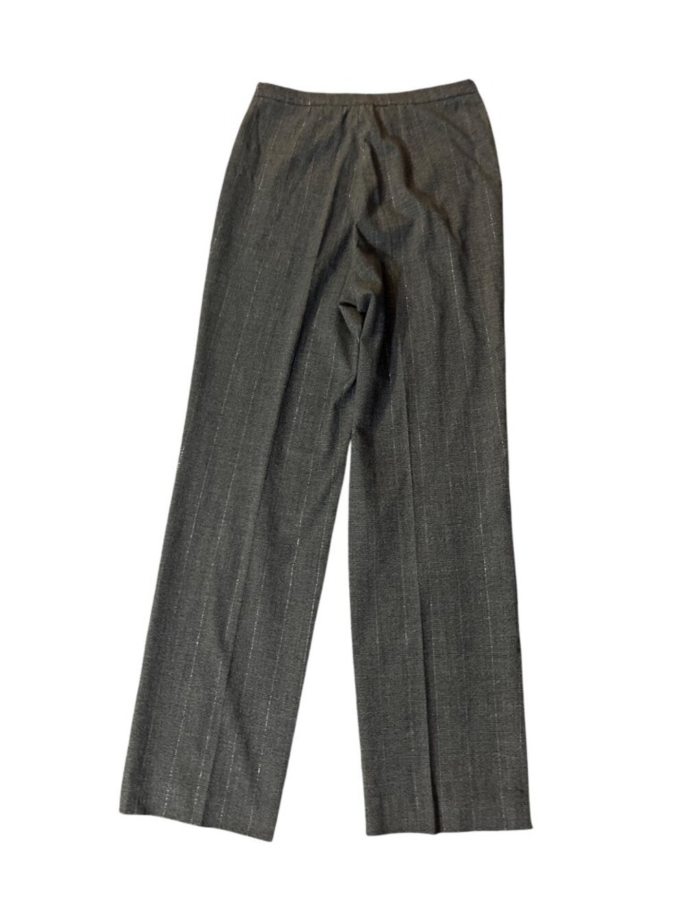 Vintage Worthington Womens 10T Tall Gray Plaid Dress Pants Metallic Stretch Used - Picture 4 of 13